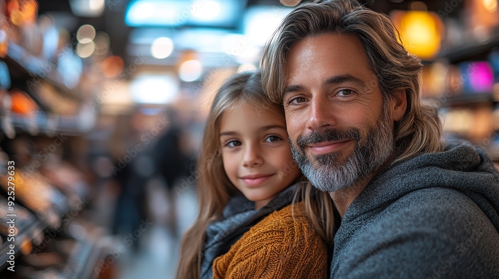 A family shopping together for electronics on Black Friday A family shopping together for electronics on Black Friday