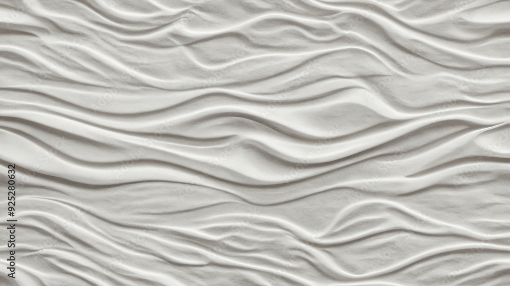 Obraz premium White wavy panel texture