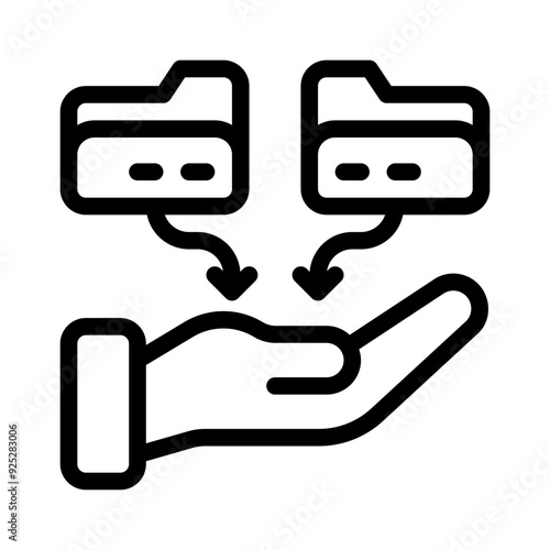 gather line icon