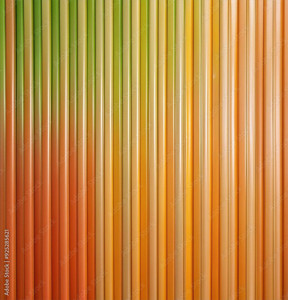 Fototapeta premium A vibrant gradient background featuring vertical lines in green and yellow hues. Perfect for abstract themes and creative projects seeking colorful and dynamic aesthetics.