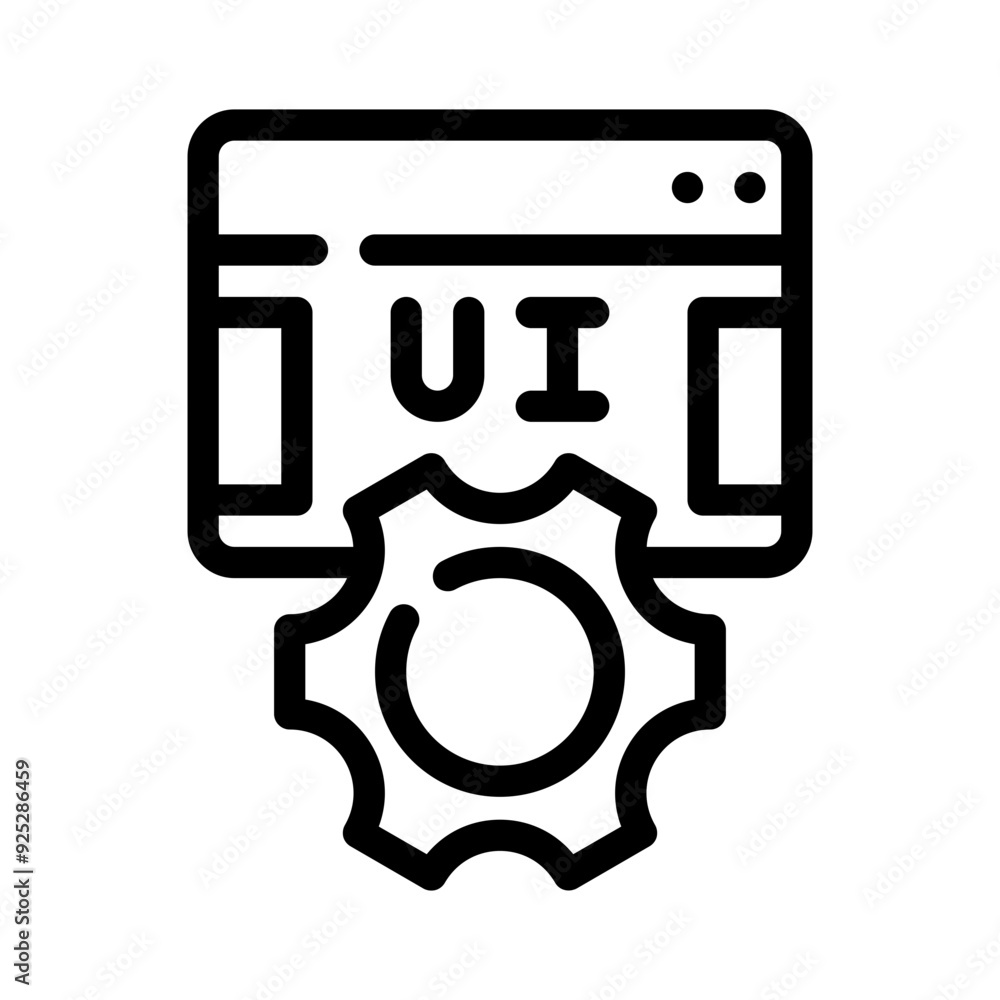 interface line icon