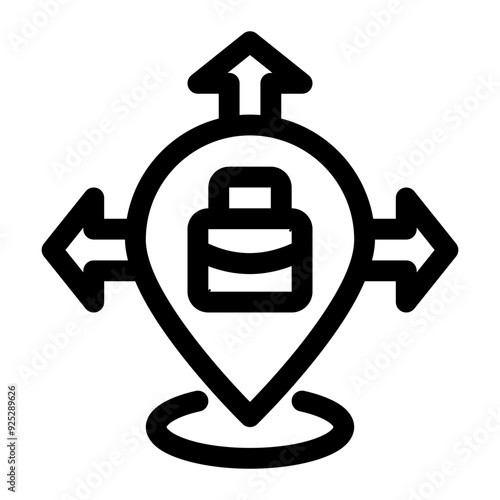 Business expand location icon