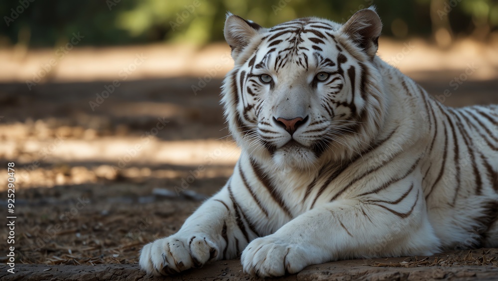 Obraz premium white bengal tiger