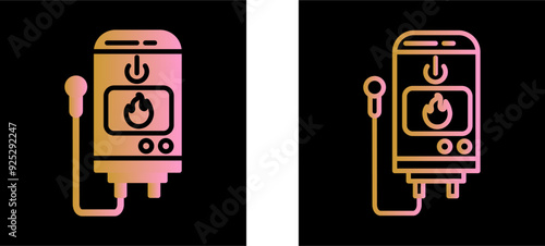 Tankless Water Heater Vector Icon