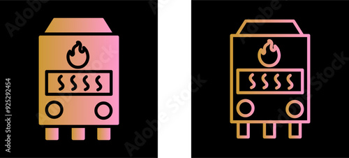 Gas Furnace Vector Icon