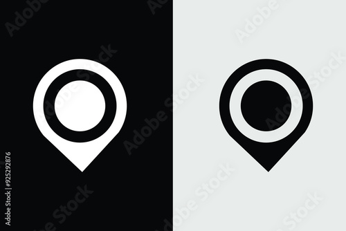  location logo icon design vector design template,  Position, location and destination vector icon