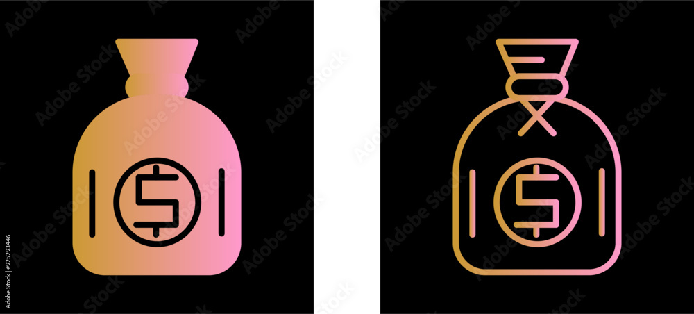 Dollar Sack Vector Icon Dollar Sack Vector Icon