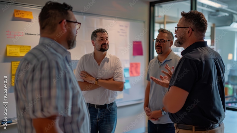 Fototapeta premium Business Meeting: Collaboration and Teamwork in a Modern Office