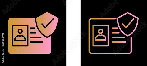 Protected Card Vector Icon