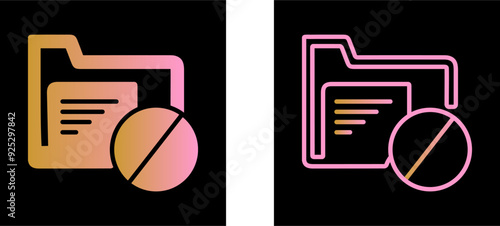 Restrict Vector Icon