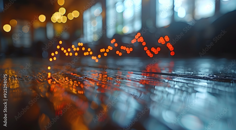 Abstract Bokeh Background with Orange and Blue Lights Abstract Bokeh Background with Orange and Blue Lights
