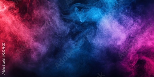 Abstract smoke on a dark background , ai