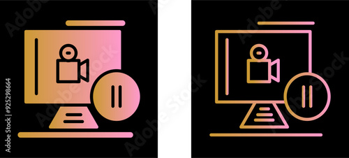 Pause Button Vector Icon
