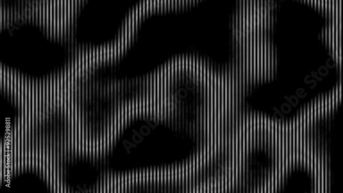 black and white abstract lined wavy loop background
