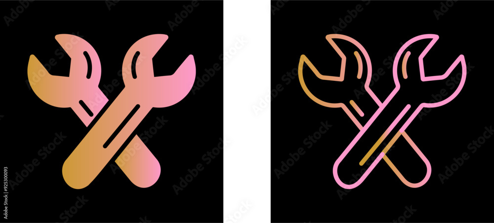 Fototapeta premium Wrench Vector Icon