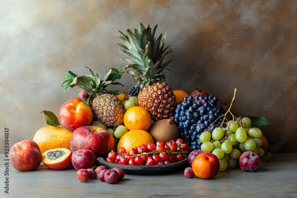 Fresh Fruits on Table , ai