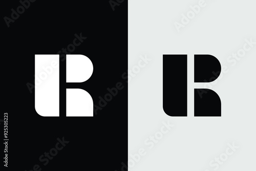 Modern and unique letter B and abstract logo, Minimalist modern abstract letter B logo.