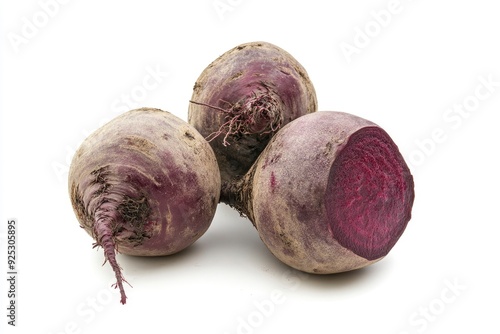 Fresh Organic Beetroots on White Background During Daytime --ar 3:2 --v 6.1 Job ID: 15584200-d995-4a81-88af-1e1d78f40331