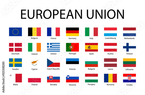 Flags of European union countries