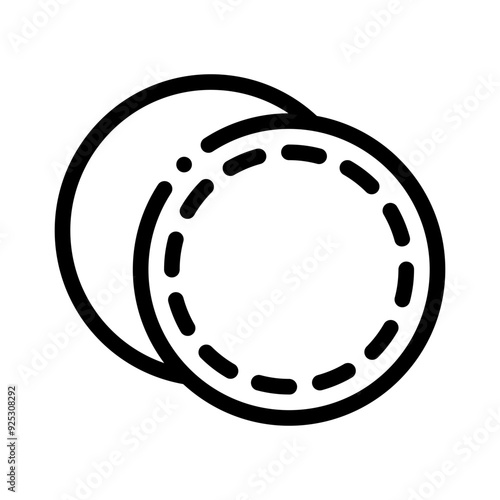 cotton pads line icon