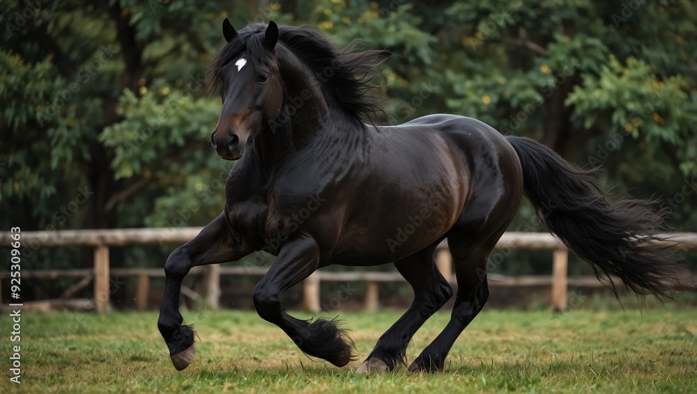 Fototapeta premium horse running