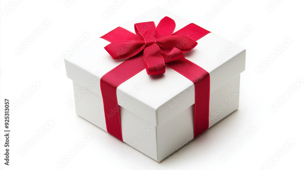 red gift box with ribbon red gift box with ribbon