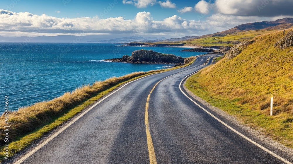 asphalt highway road and seascape background. concept of car sale, auto, automobile, automotive empty space, shop or store. asphalt highway road and seascape background. concept of car sale, auto, automobile, automotive empty space, shop or store.