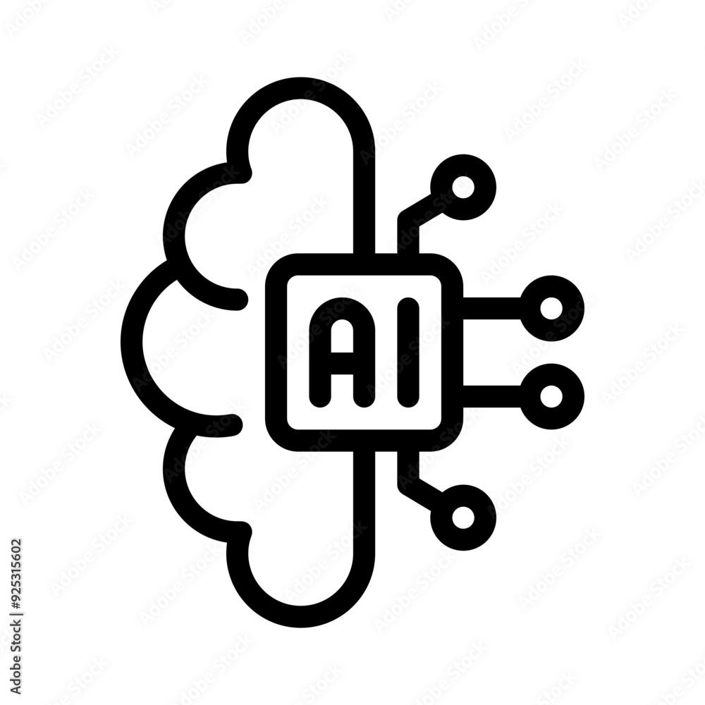 Brainwave line icon Brainwave line icon