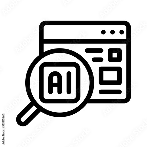 Research line icon