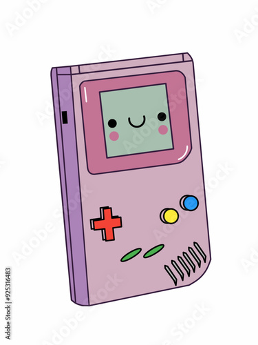 Vintage retro control gamepad illustration