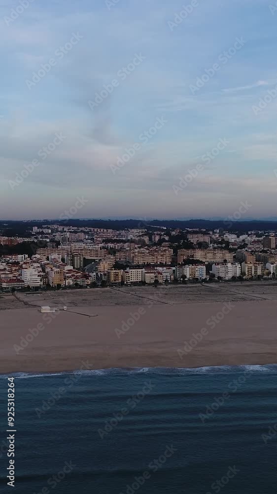 City Beach of Figueira da Foz, Portugal Vertical Video 04 City Beach of Figueira da Foz, Portugal Vertical Video 04