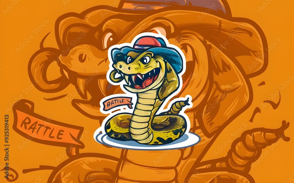 Versatile Rattlesnake Mascot Illustrations Multiple Poses and Styles Versatile Rattlesnake Mascot Illustrations Multiple Poses and Styles