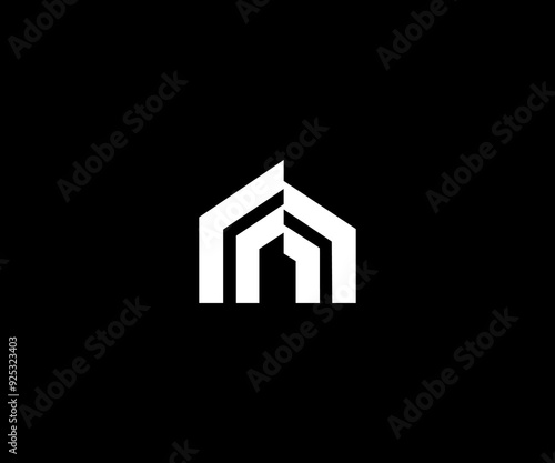 home modern clean simple logo