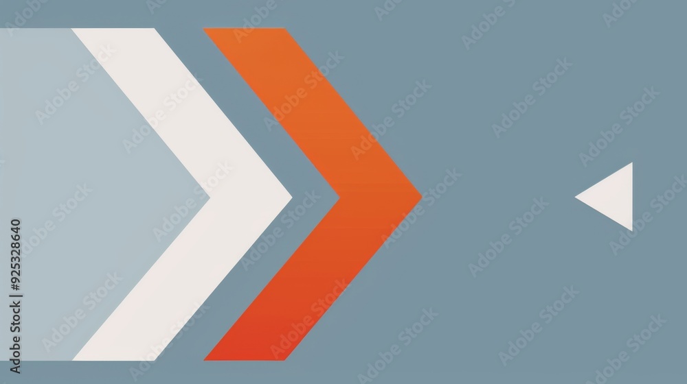 Professional Vector Logo with Two Red Arrows and White Box on Blue Background Professional Vector Logo with Two Red Arrows and White Box on Blue Background