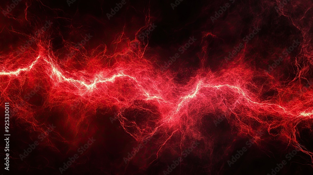 electric texture. red lightning on dark sky background. Thunderbolt Background electric texture. red lightning on dark sky background. Thunderbolt Background