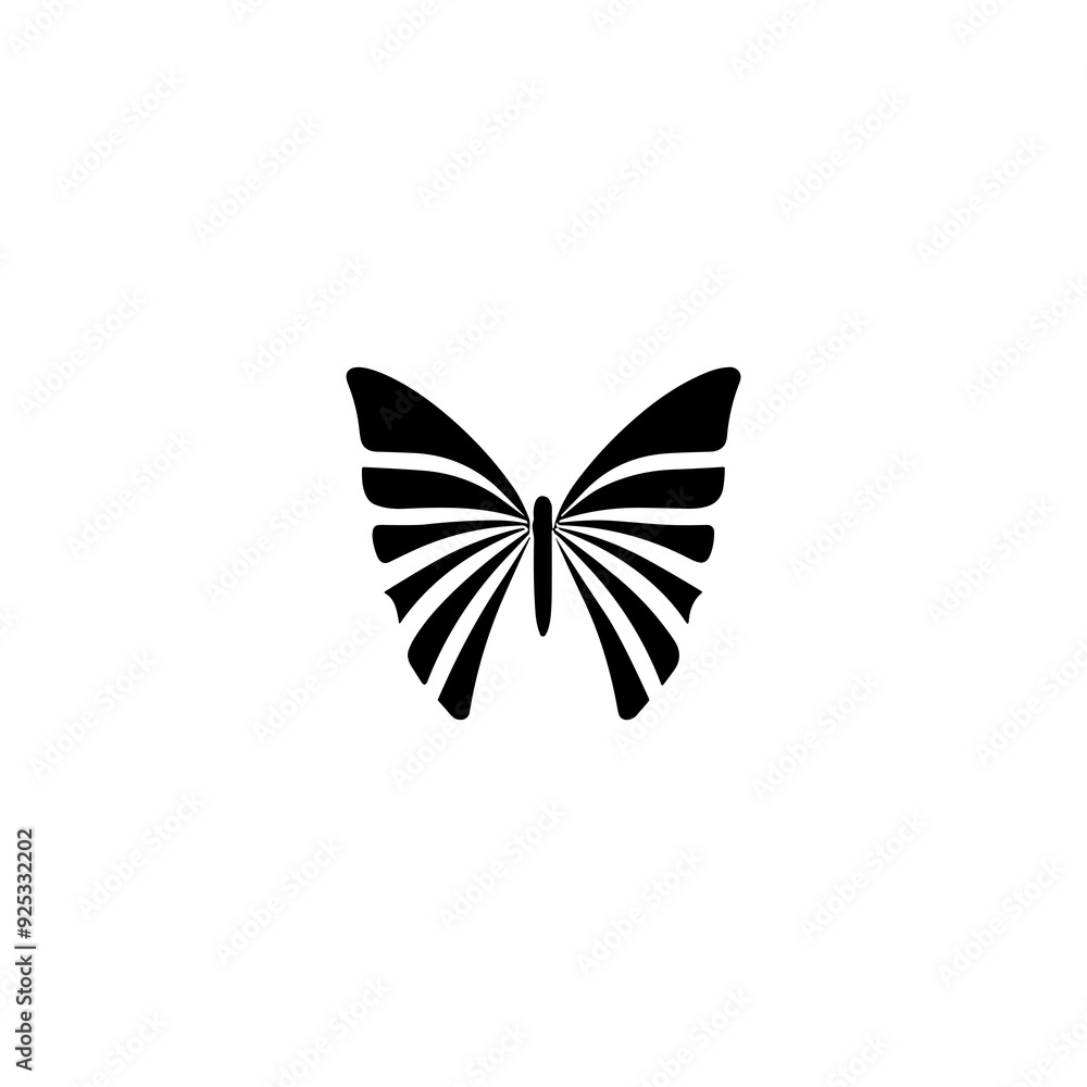 Fototapeta premium Minimalist Butterfly Logo