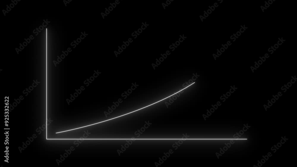 Abstract neon arrow up business graph icon animation. business chart growth concept Abstract neon arrow up business graph icon animation. business chart growth concept