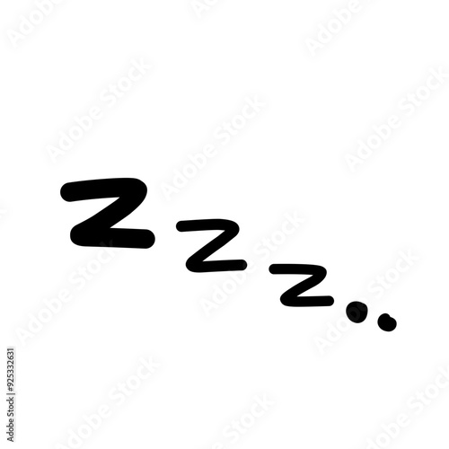 ZZZZ doodle bed sleep snore icon