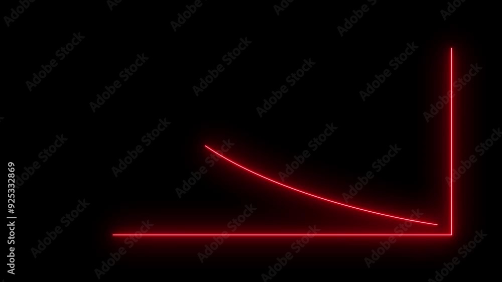 Abstract neon arrow up business graph icon animation. business chart growth concept Abstract neon arrow up business graph icon animation. business chart growth concept