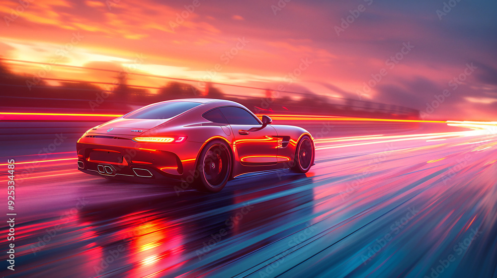 a picture of a red sports car, a picture of a red sports car,