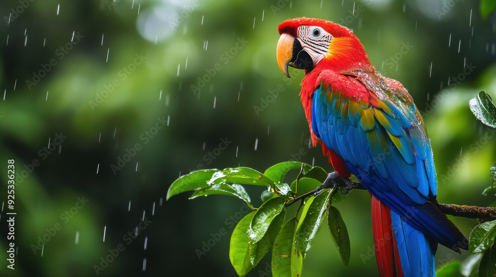 Fototapeta premium Tourism in Costa Rica: Experiencing rainforest adventures,