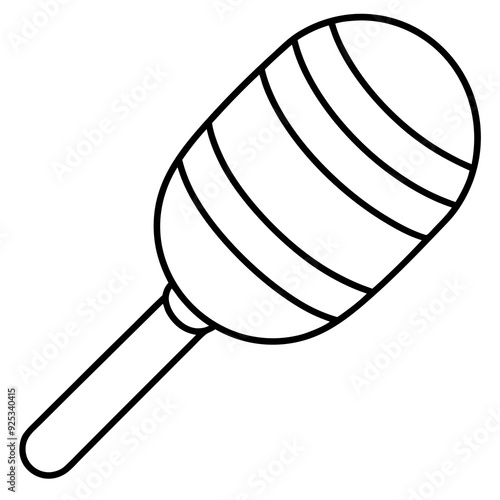 Paletas black vector illustration