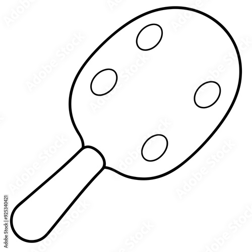Paletas black vector illustration