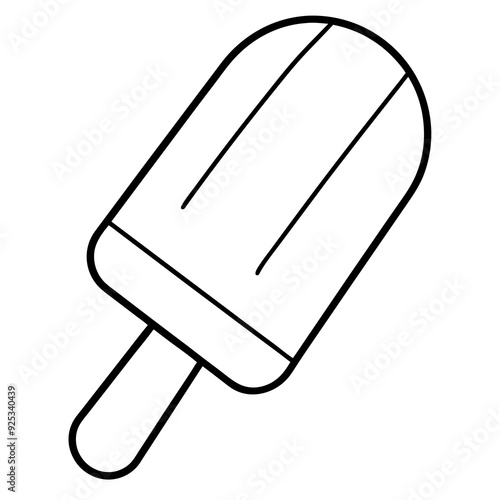 Paletas black vector illustration