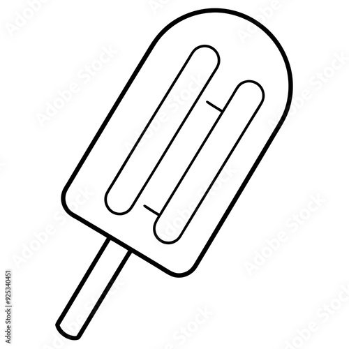 Paletas black vector illustration