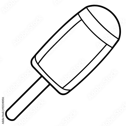 Paletas black vector illustration