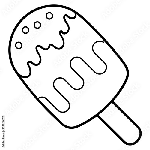 Paletas black vector illustration