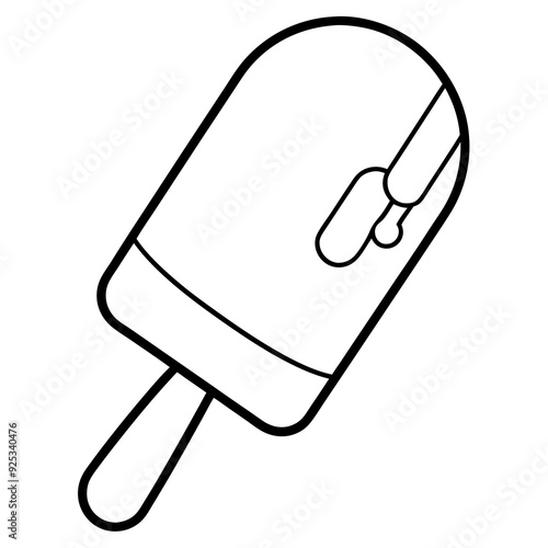 Paletas black vector illustration