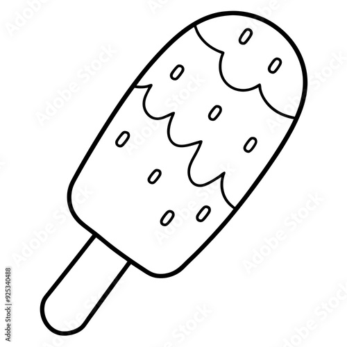 Paletas black vector illustration