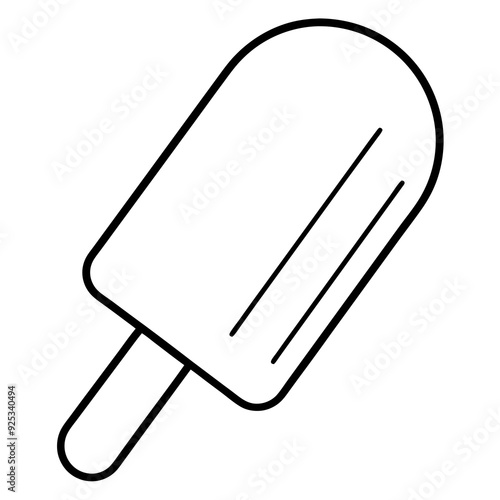 Paletas black vector illustration